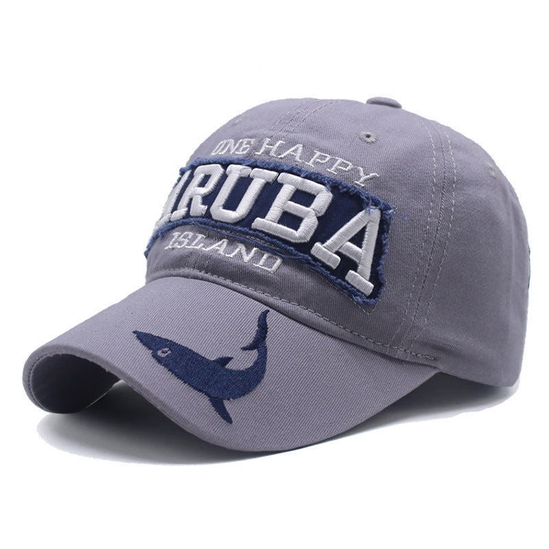 Women's Retro Grey Baseball Cap