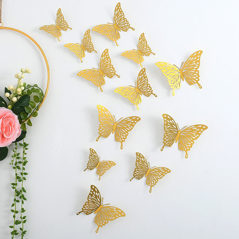 3d Three-dimensional Butterfly Wall Sticker Wall Decoration Sticker