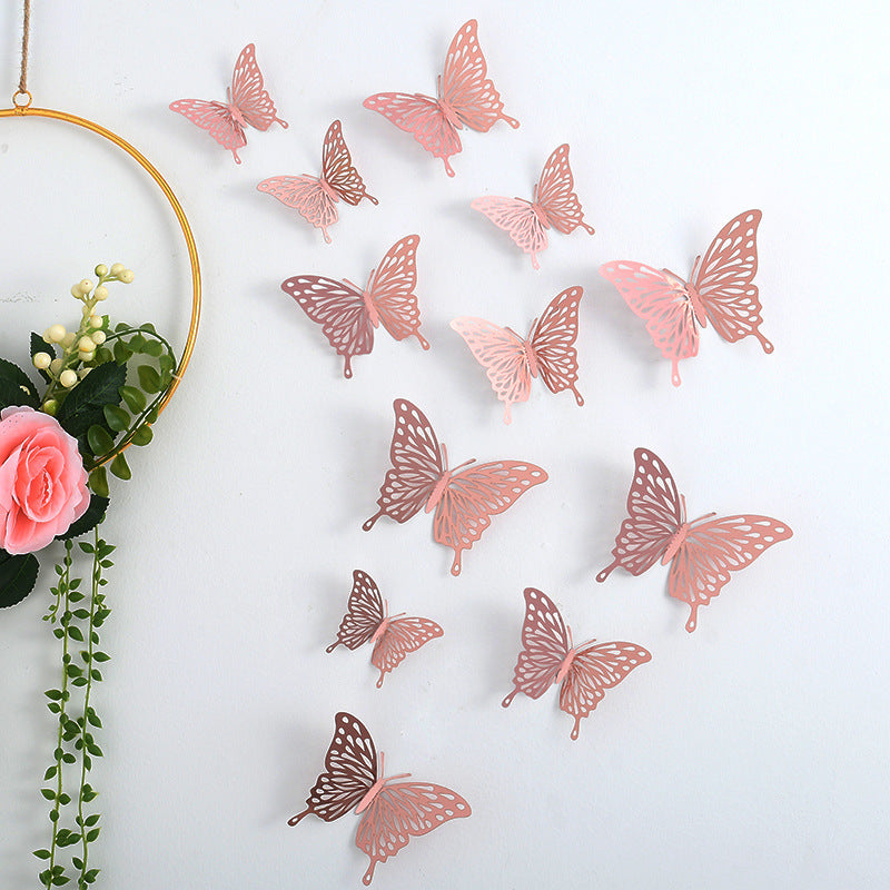 3d Three-dimensional Butterfly Wall Sticker Wall Decoration Sticker