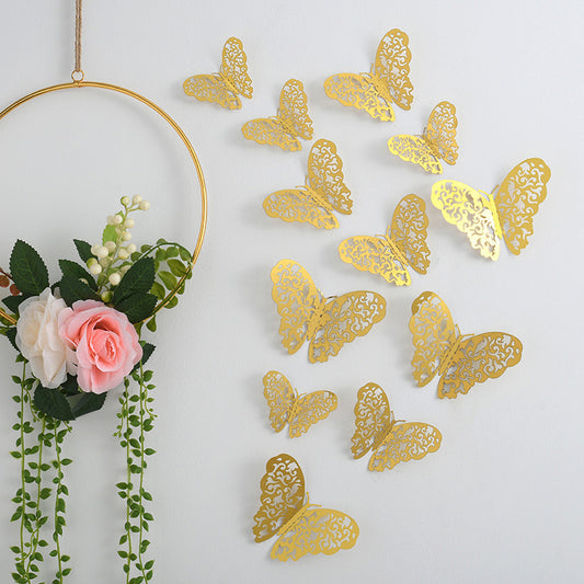 3d Three-dimensional Butterfly Wall Sticker Wall Decoration Sticker