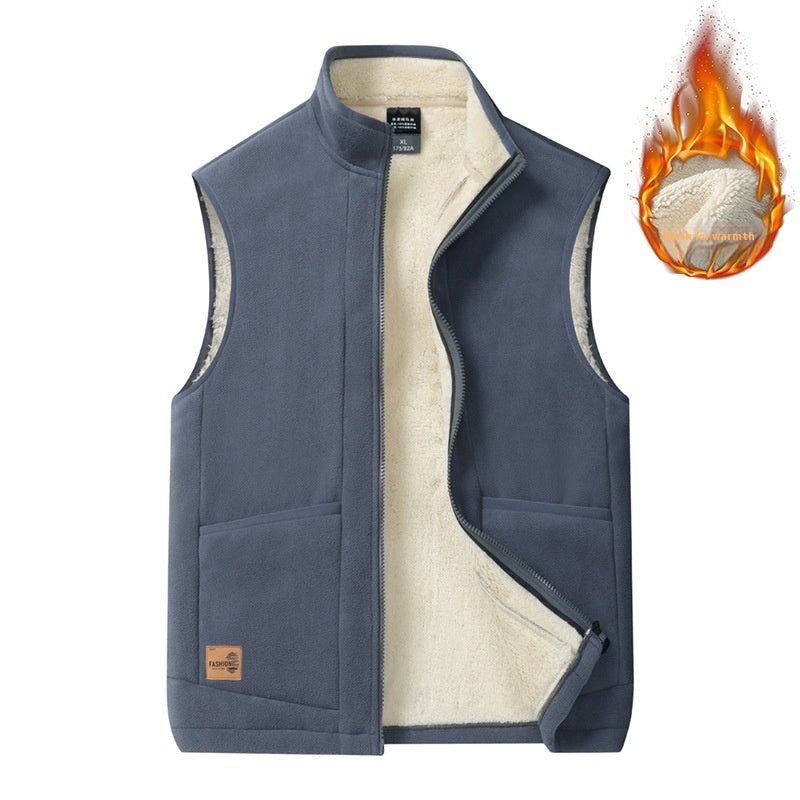 Spring And Autumn Lambswool Vest Men's Thermal Vest