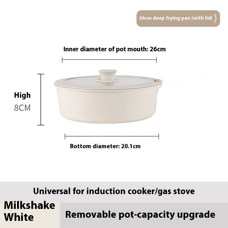 Removable Non-stick Cookware Suit Medical Stone Pan Milk Pot