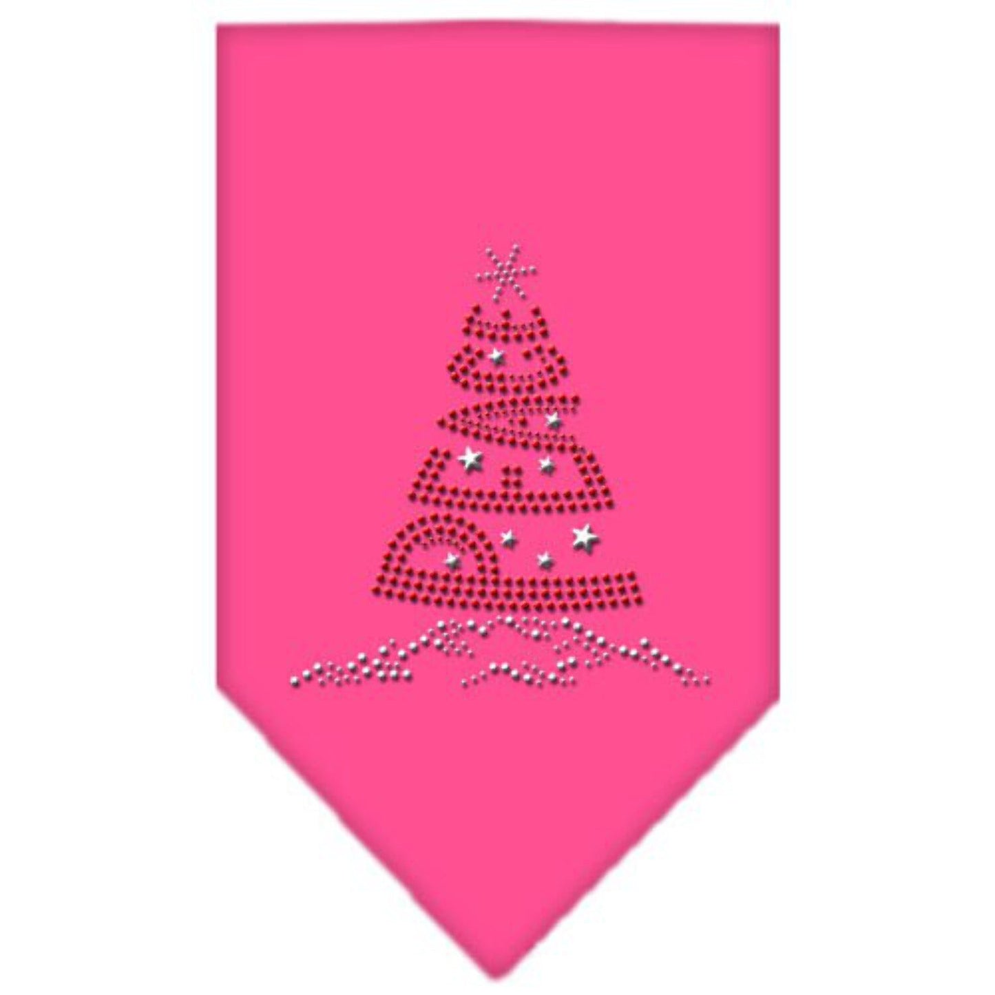 Christmas Pet and Dog Bandana Rhinestone "Peace Tree"