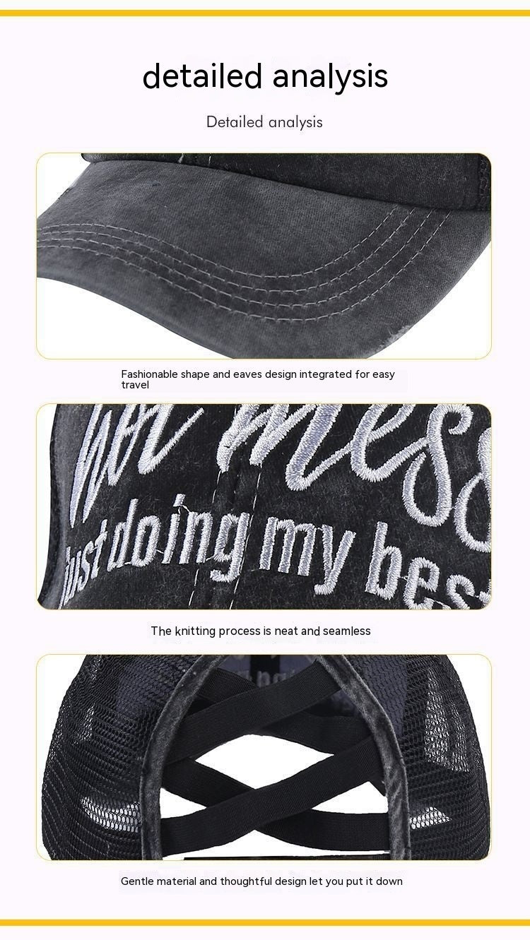 Washed Embroidered Baseball Cap