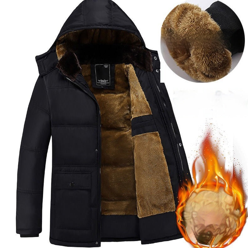 Middle-aged And Elderly Men's Cotton-padded Jacket