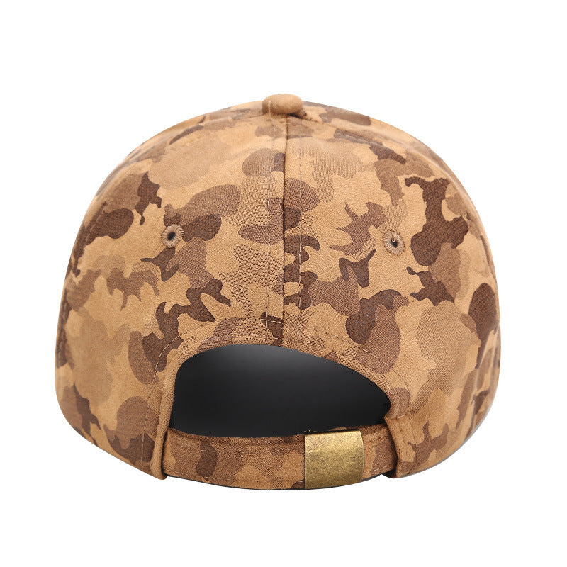 Fashion Simple Suede Camouflage Baseball Cap