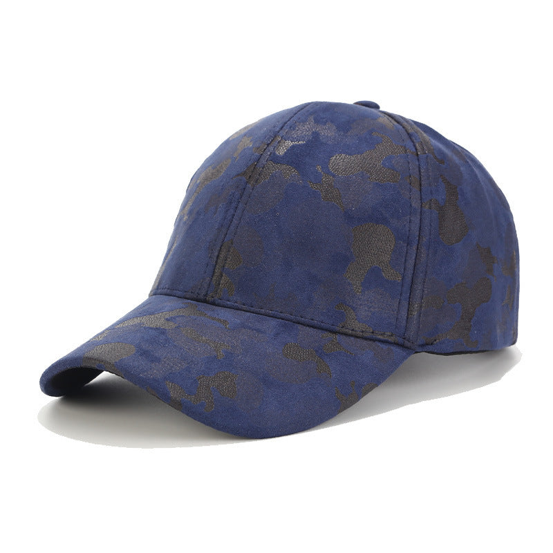 Fashion Simple Suede Camouflage Baseball Cap