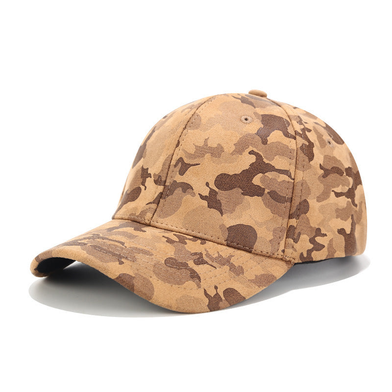 Fashion Simple Suede Camouflage Baseball Cap