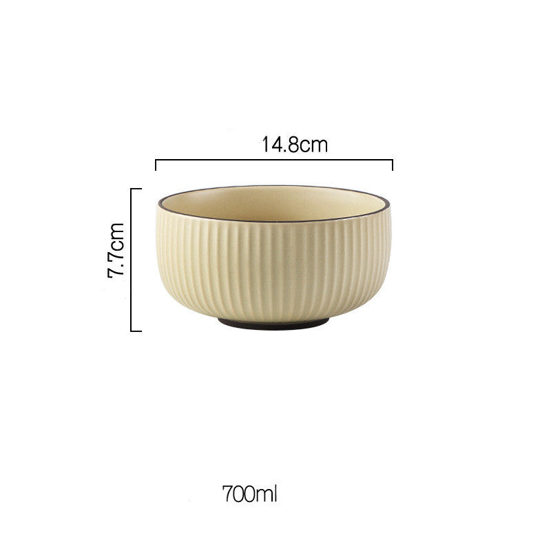 Wind Simple Bowl And Plate Combination Tableware And Tableware