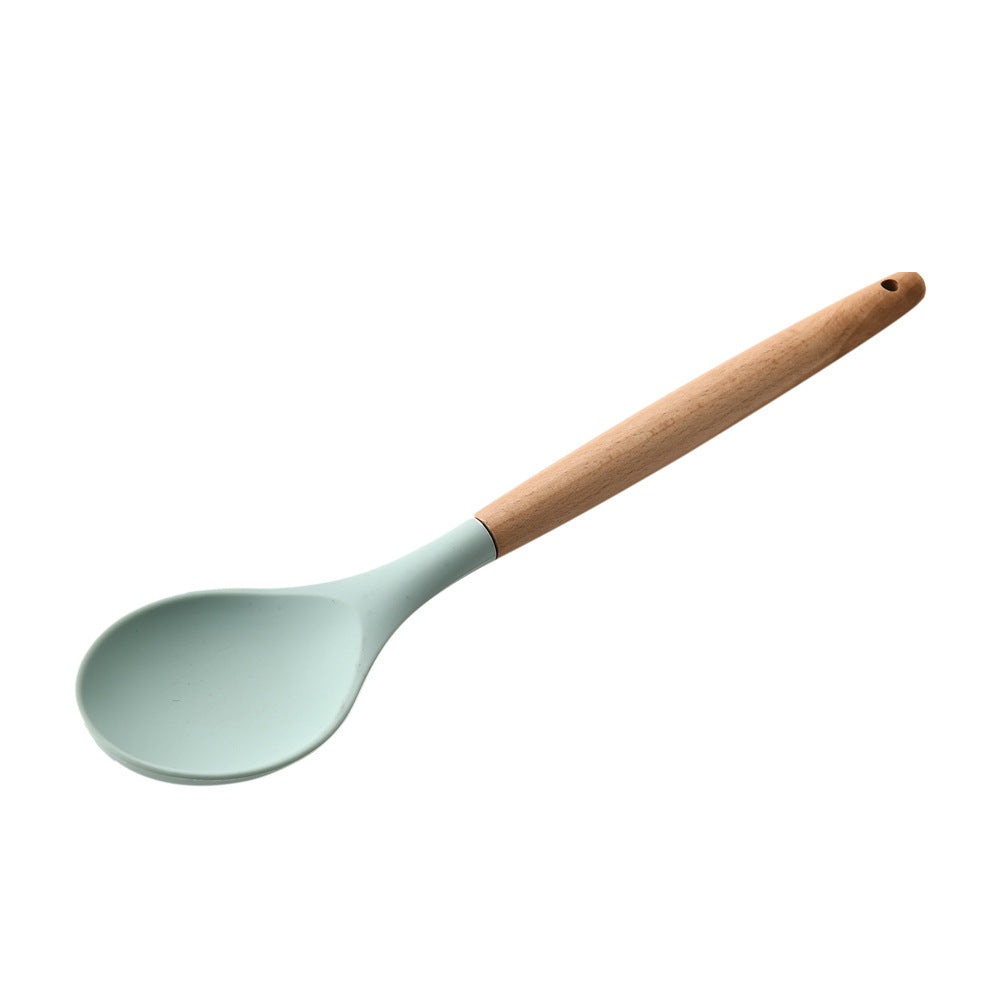 Silicone Kitchenware With Wooden Handle