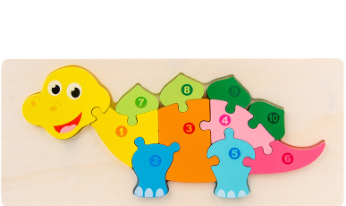 Children's Cartoon Number Animal Puzzle