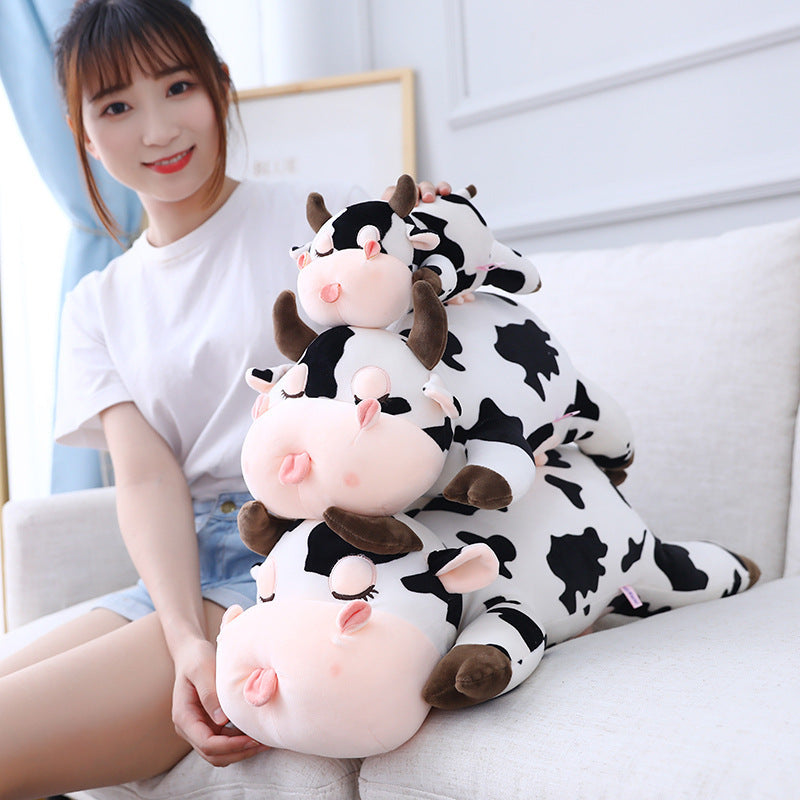 Cow plush pillow