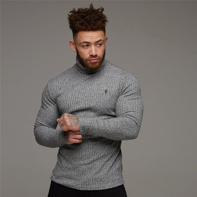 Doctor Muscle Spring Fitness Long Sleeve Men's Sports Bottom Shirt Training Tight Clothes Brothers Stretch Running Top Tide