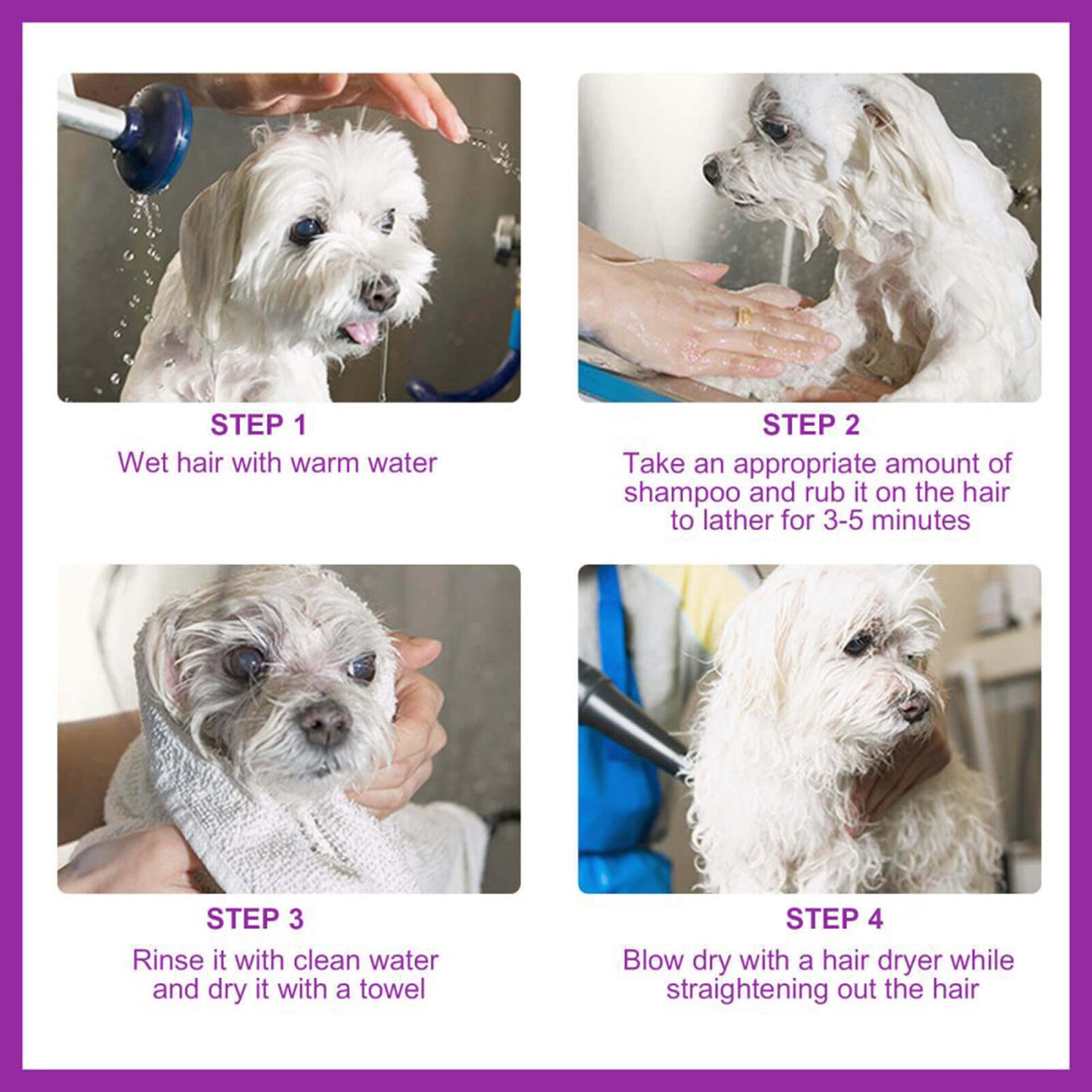 Pet Shampoo Pet Bath Relieve Skin Itching Hair Soft Non-knotted Shampoo