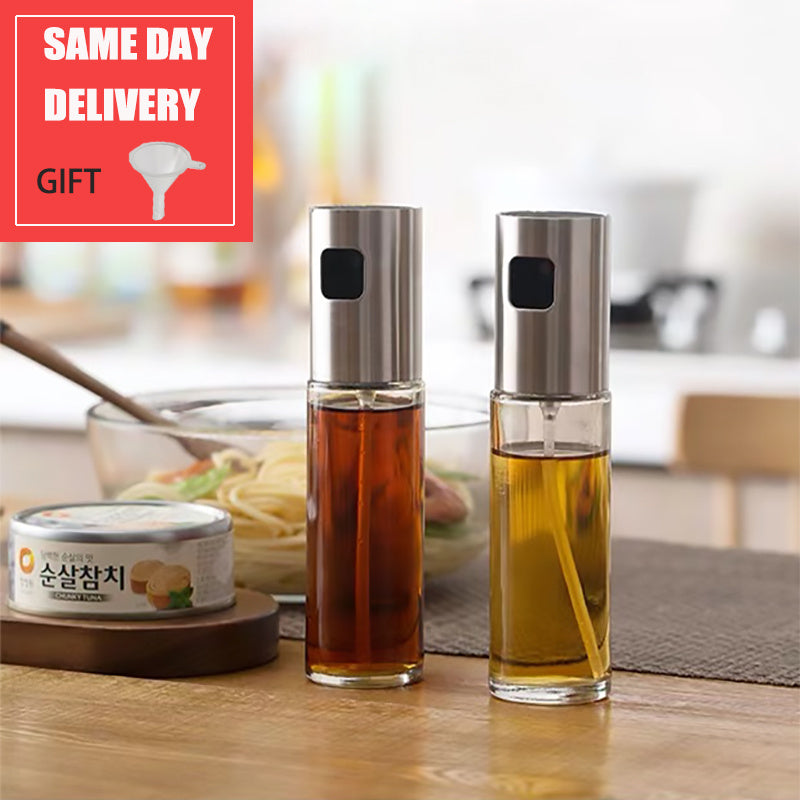 Glass oil vinegar spray bottle