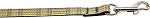 Plaid Nylon Collar Khaki 3/8 wide 6ft Lsh