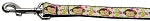 Monkeys and Bananas Nylon Ribbon Collars 1 wide 6ft Leash