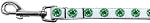 Kiss Me - I'm Irish Nylon Ribbon Pet Leash 5/8 inch wide 4Ft Lsh