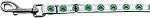 Kiss Me - I'm Irish Nylon Ribbon Pet Leash 3/8 inch wide 6Ft Lsh