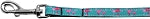 Pink Flamingos Nylon Ribbon Pet Leash 3/8 inch wide 4Ft Lsh