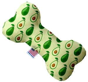 Avocado Paradise 6 Inch Canvas Bone Dog Toy