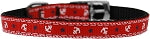 Anchors Nylon Dog Collar with classic buckle 3/8" Red Size 8
