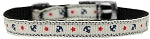 Anchors Nylon Dog Collar with classic buckle 3/8" White Size 10