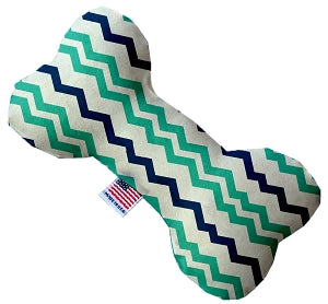 Aquatic Chevron 10 Inch Bone Dog Toy