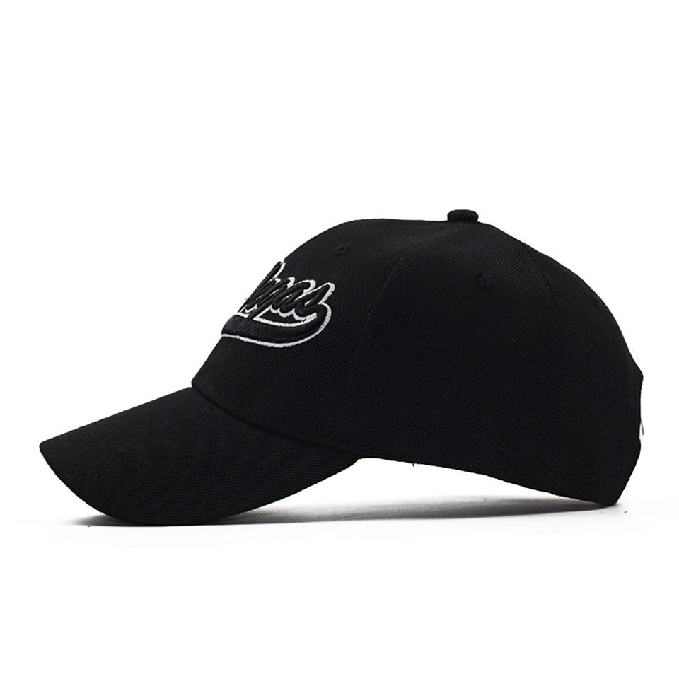 Letter embroidered baseball cap