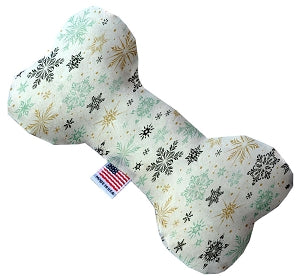 Vintage Snowflakes 6 Inch Bone Dog Toy