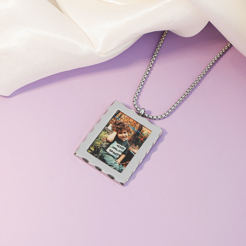 Personalized Gift Customized Photo Frame Necklace