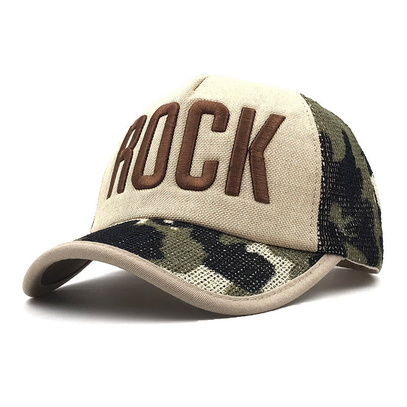 ROCK outdoor shading color baseball cap