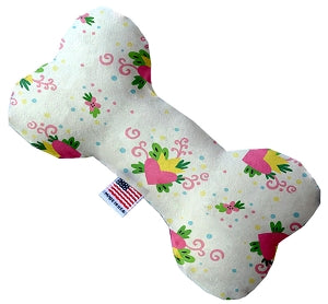 Sweet Love 10 inch Canvas Bone Dog Toy