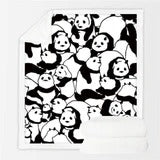 Panda series flannel digital printing blanket