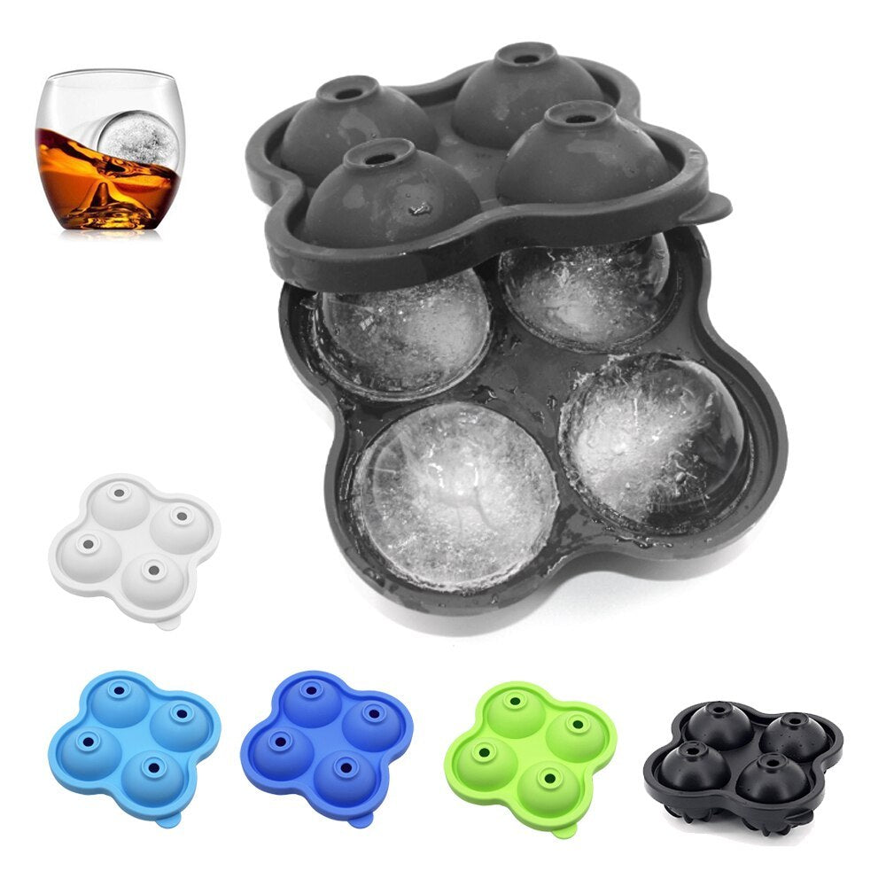 Four-format silicone ice hockey mold