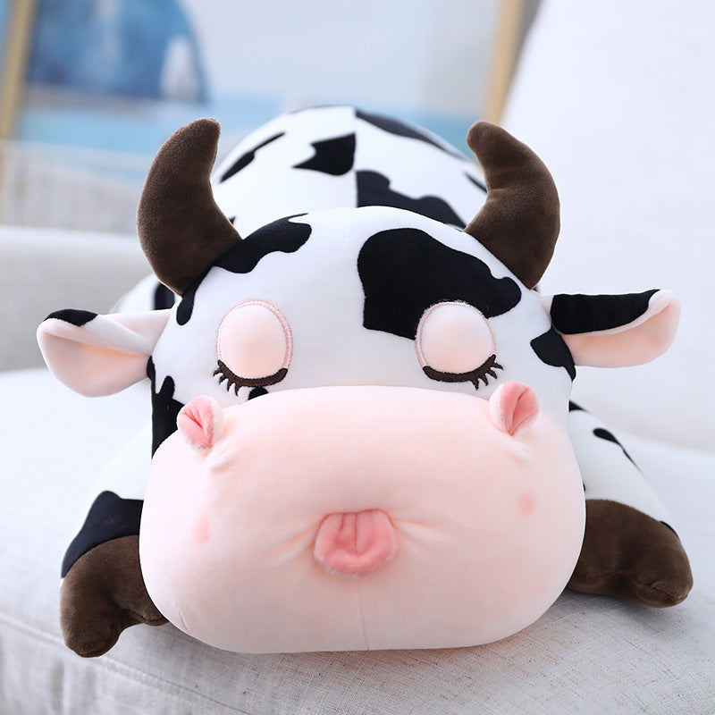 Cow plush pillow