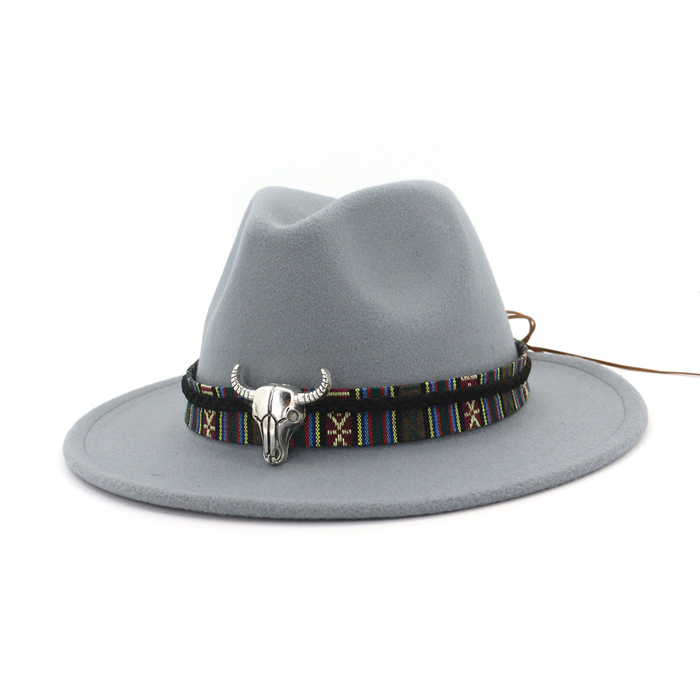 Woolen jazz top hat for ladies