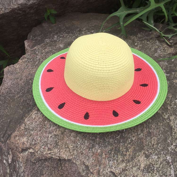 Straw Hat Parent-Child Hat Watermelon Sun Shade Sun Hat