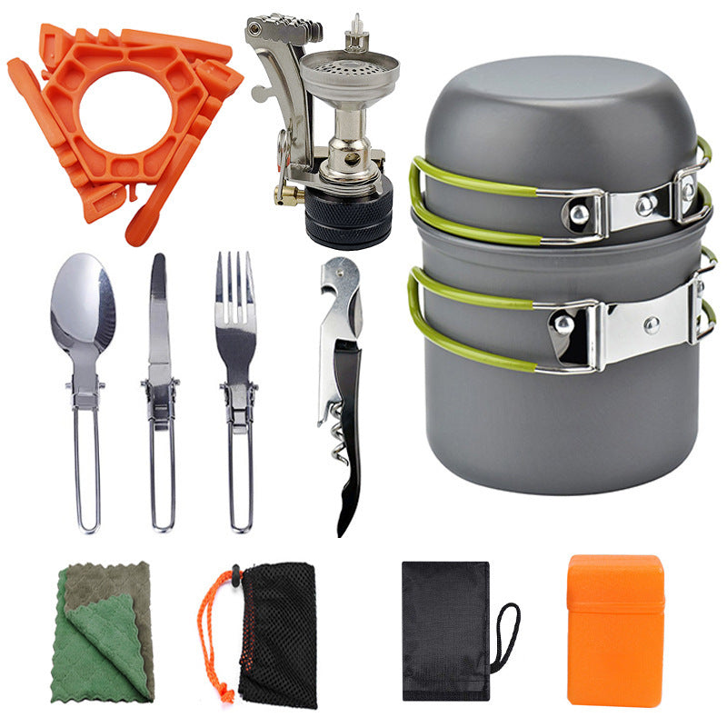 Portable camping cookware