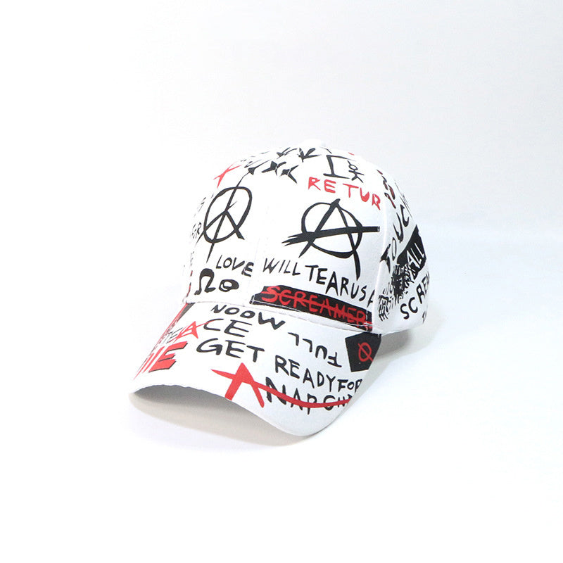 New Style Hat Graffiti Baseball Cap Outdoor Shade Sun Protection Cap Hat Trendy Hip Hop Hat OEM