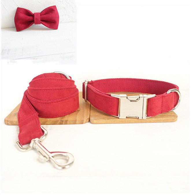 Pet Traction Collar Dog Collar, Bow and Leash