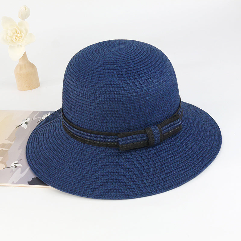 New Red Sun Hat Spring And Summer Sun Hat Sun Hat Leisure Dome Straw Beach Hat