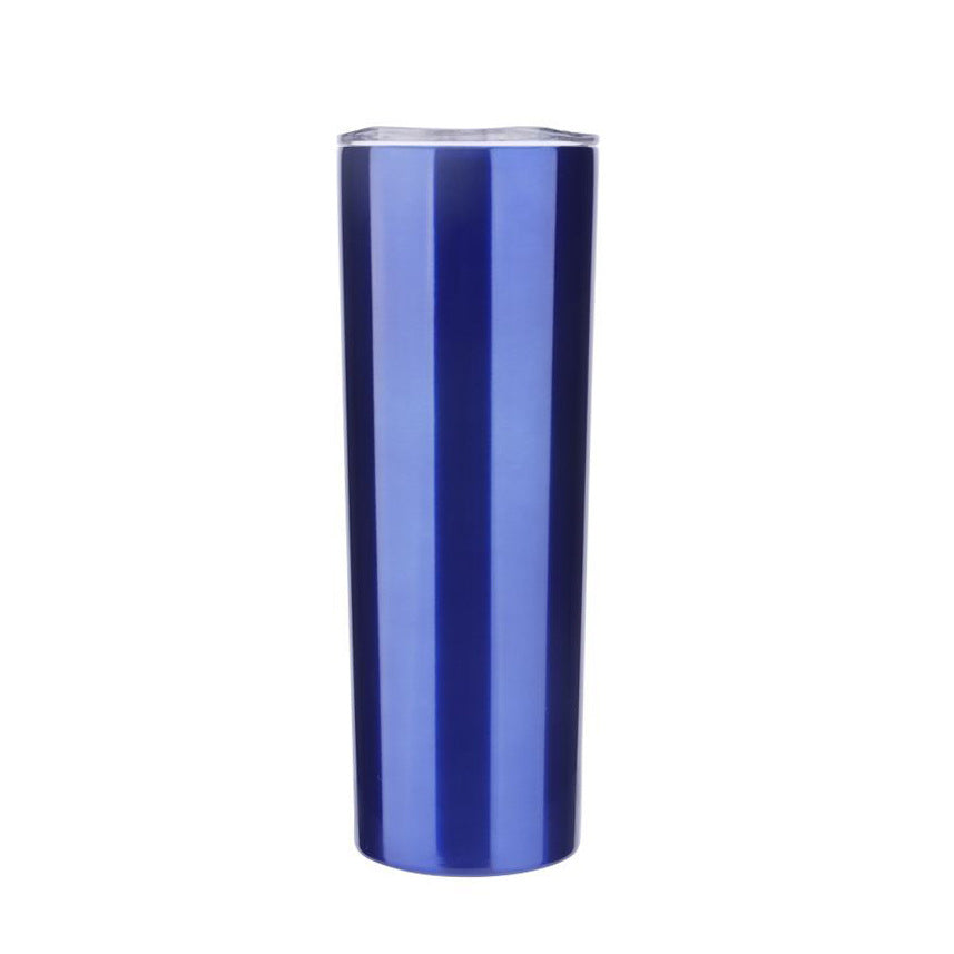 Skinny Tumbler Thermos Beer Wine Mug With Straws