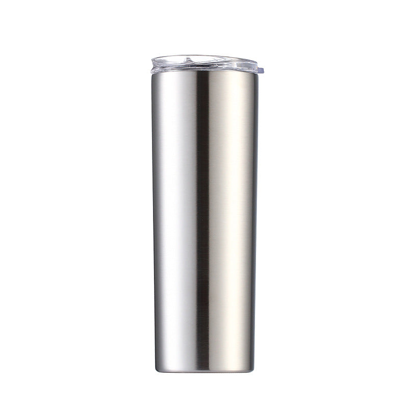 Skinny Tumbler Thermos Beer Wine Mug With Straws