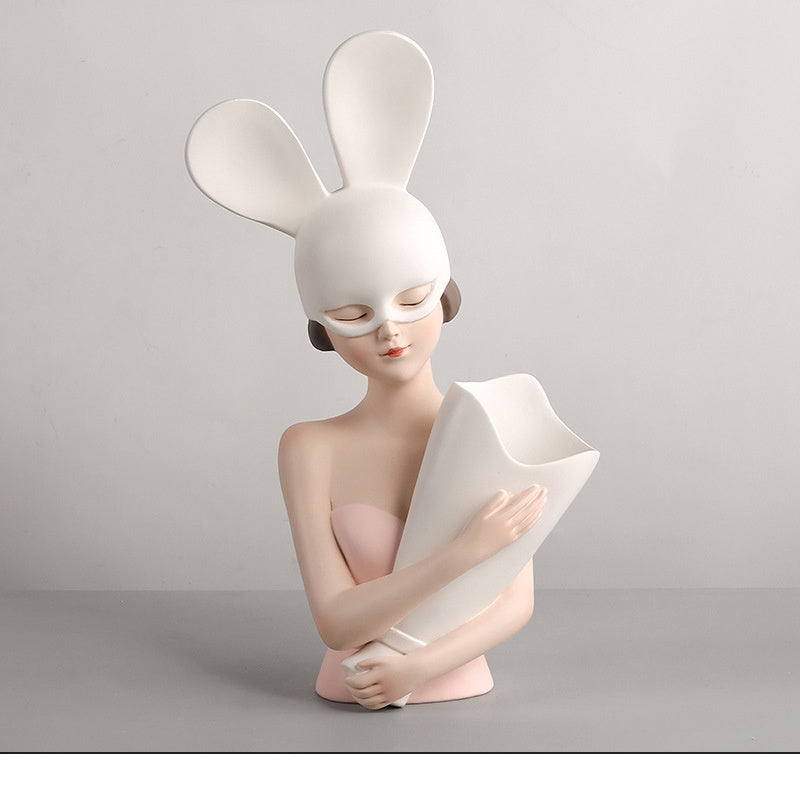 Bunny Girl Decoration Home Living Room Desktop Decoration Birthday Wedding Gift