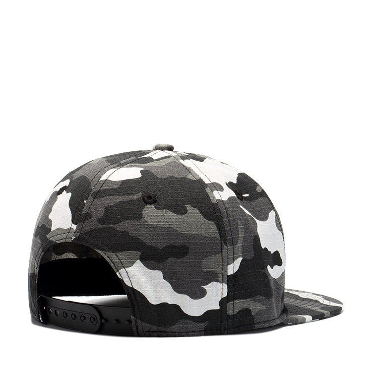 Small Check Cotton Camouflage Baseball Cap