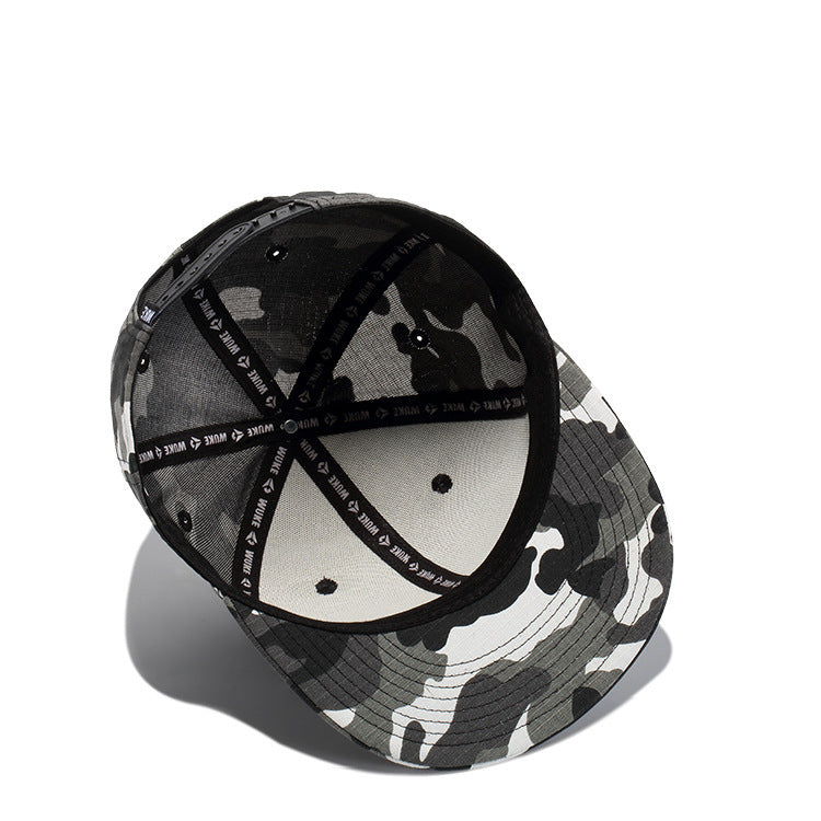 Small Check Cotton Camouflage Baseball Cap