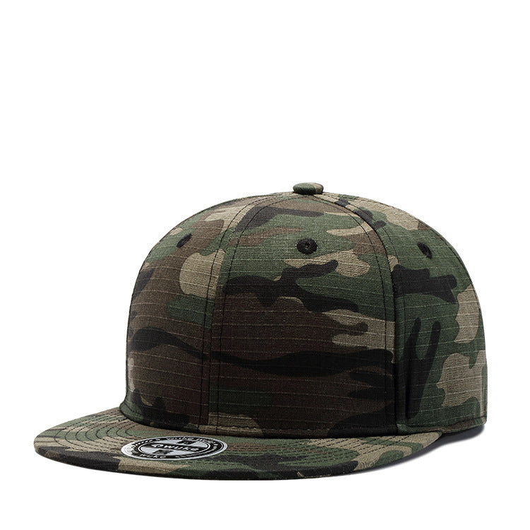 Small Check Cotton Camouflage Baseball Cap