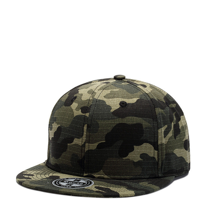 Small Check Cotton Camouflage Baseball Cap