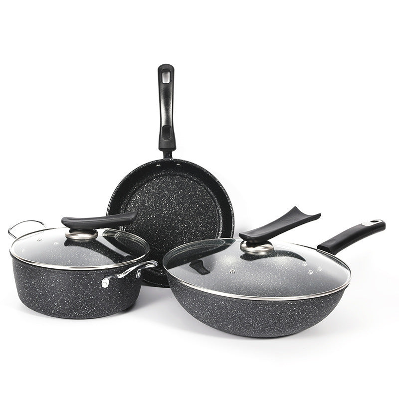 Three-piece Cookware Set, Atmospheric Exquisite Gift Box Pot Gift Pot